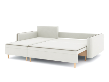 Диван-кровать угловой Рон еврокнижка-пантограф, велюр