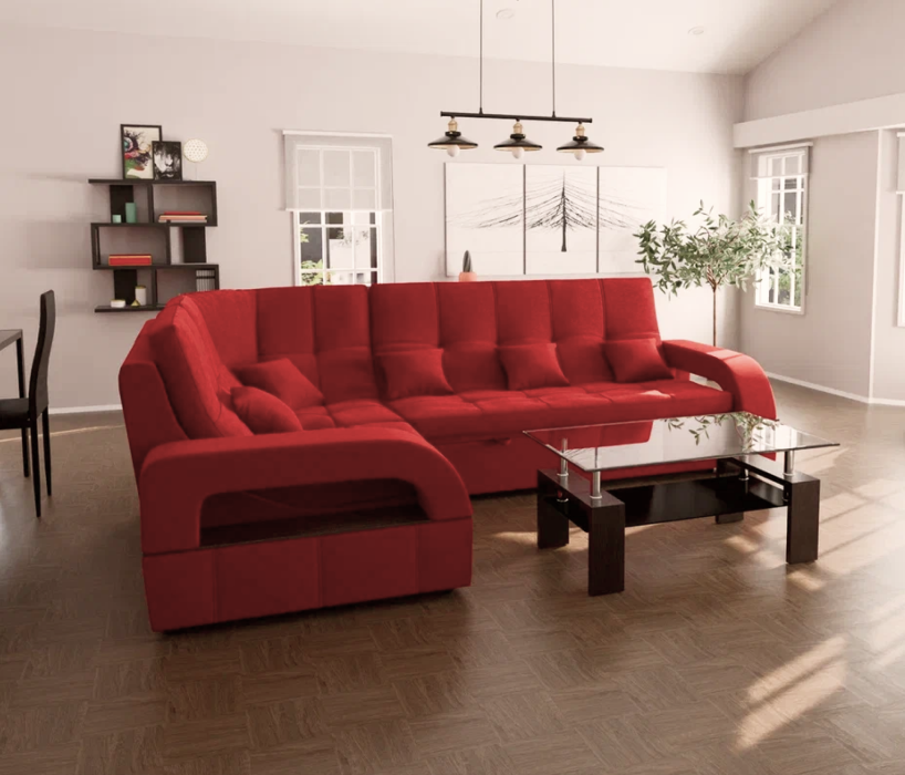 Диваны угловые в гостиную, Модульный диван Майами-3,микровелюр,антивандальная ткань,венеция