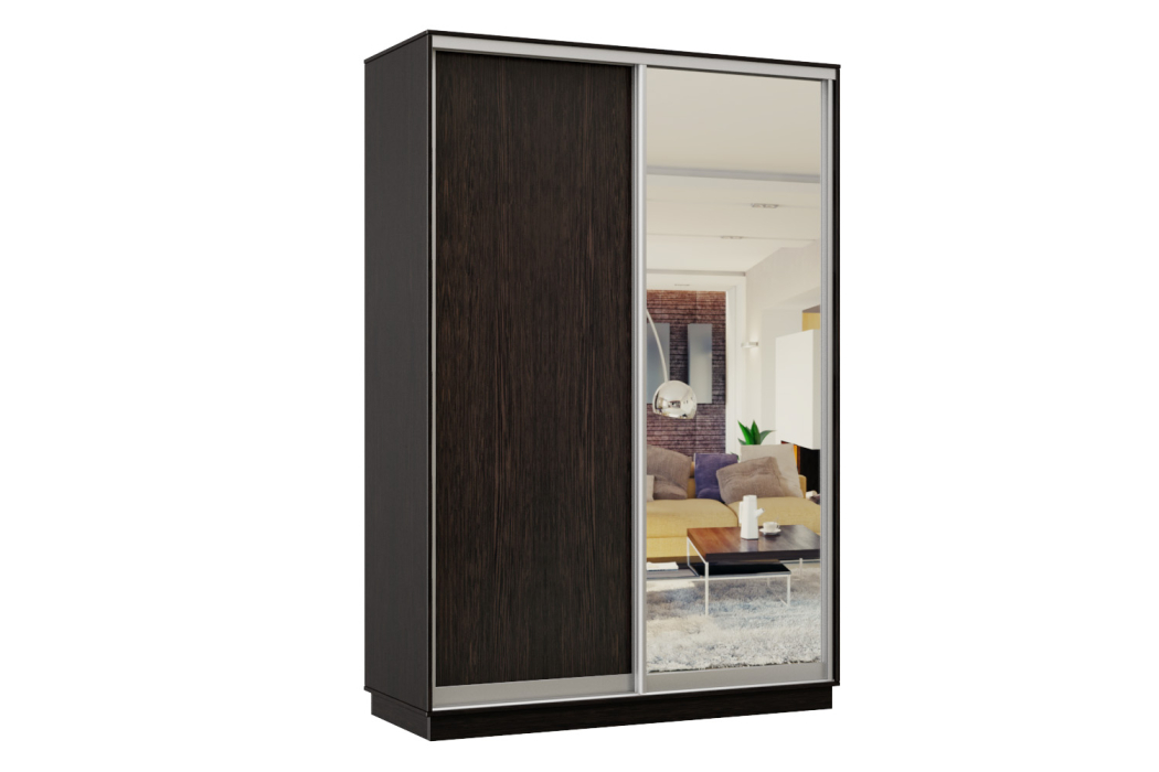 Шкафы-купе, Шкаф-купе Премьер Лайт 10 (02;01) двухдверный