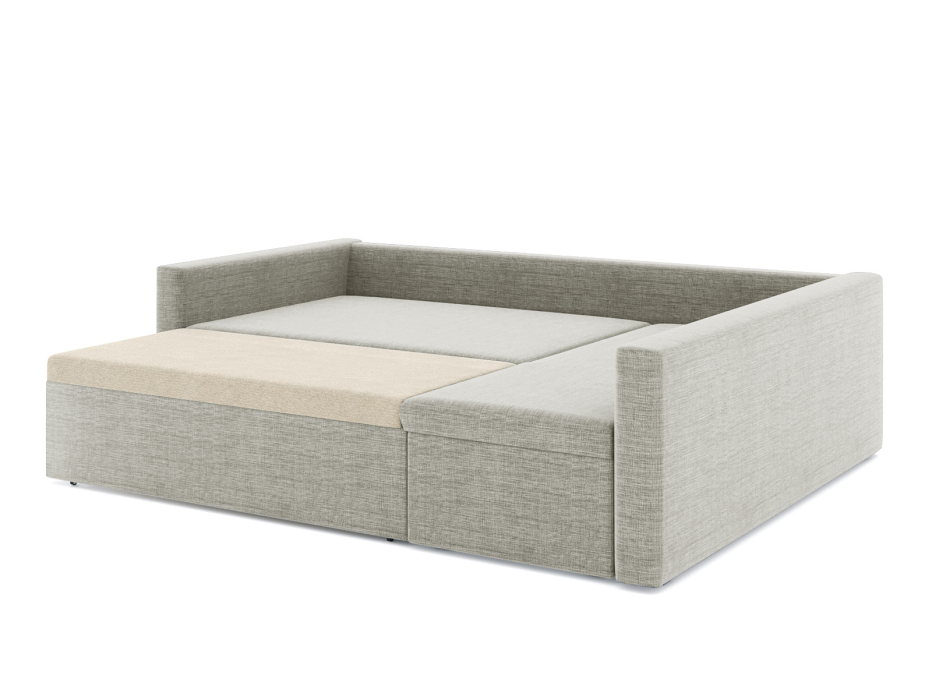 Диваны угловые в гостиную, Диван-кровать угловой Мансберг дельфин, рогожка Люкс