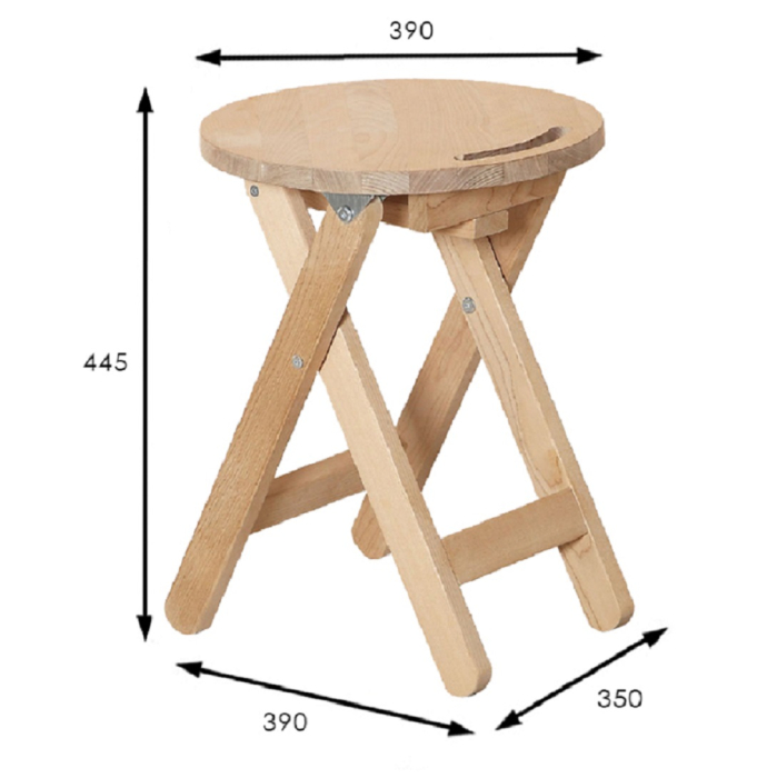 Стулья, Табурет складной лак