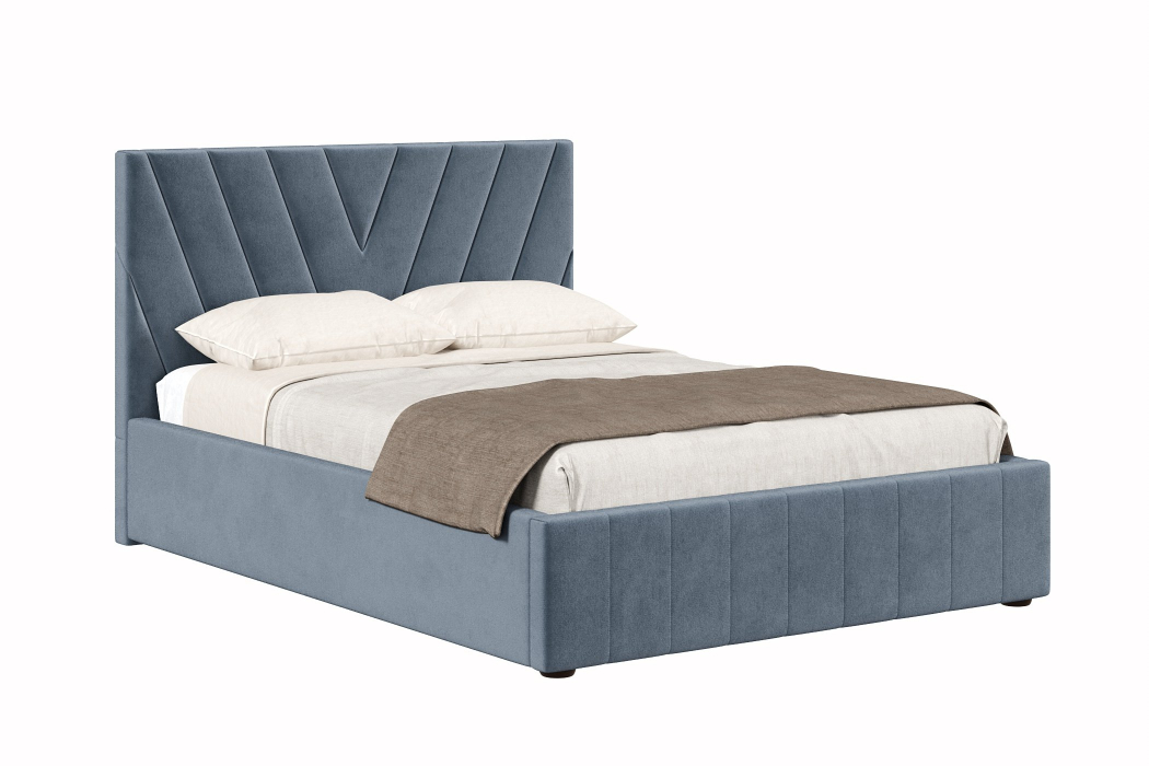 Мягкая кровать, Кровать Палермо 1200 с подъёмным механизмом, велюр