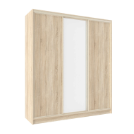 Шкафы-купе, Шкаф-купе 3-дв  Домашний 2000 зеркало/лдсп  (в2295*ш2000*г595)