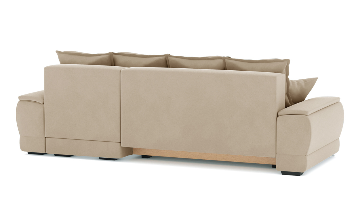 Диваны угловые в гостиную, Диван-кровать угловой Нордвикс Мини, велюр