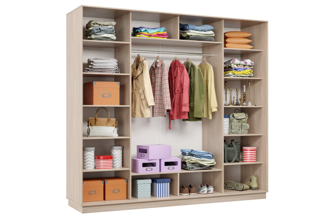 Шкафы-купе 3-х дверные, Шкаф-купе Премьер 60 (11ЗБ;11ЗБ;11ЗБ) фасады зеркало бронза/трёхдверный/Профиль чёрный муар