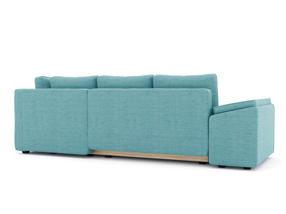 Диваны угловые в гостиную, Диван-кровать угловой Хавьер  ПБ еврокнижка, рогожка