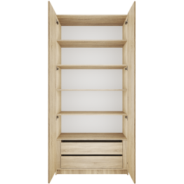 Шкаф распашной Локер 2-х дверный с полками и 1 модулем