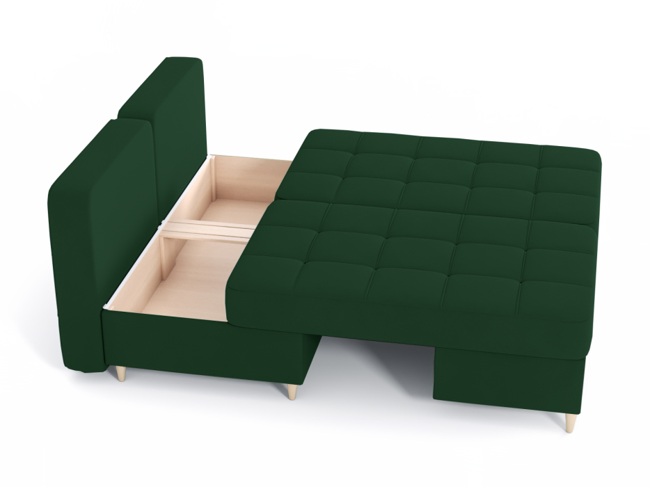 Диваны угловые в гостиную, Диван-кровать угловой Оливер 2 еврокнижка-трансформер, велюр