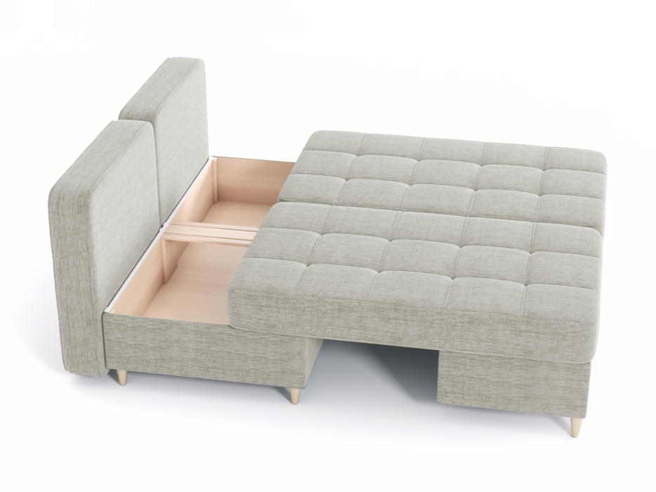 Диваны угловые в гостиную, Диван-кровать угловой Оливер 2 еврокнижка-трансформер, рогожка Люкс