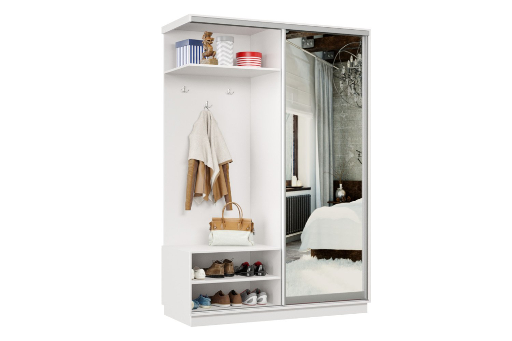 Шкафы-купе, Прихожая-купе Премьер 01 Белый