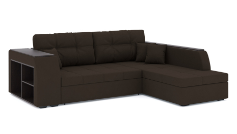 Диван-кровать угловой Брюссель дельфин, велюр