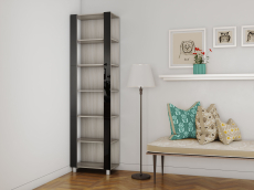 Открытые, Стеллаж модульный Универсальный 35х44х240 Черное стекло