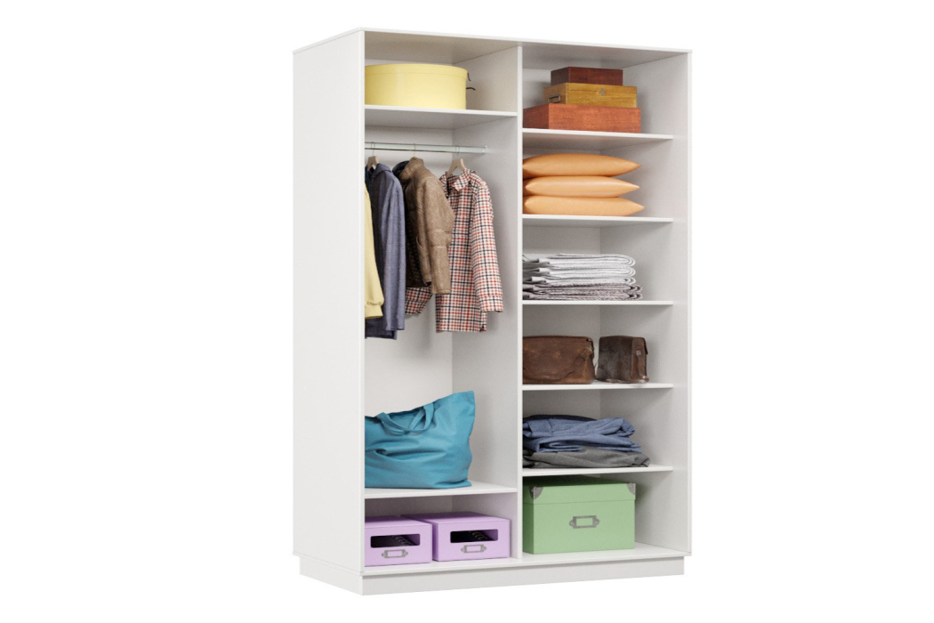 Шкафы-купе 2-х дверные, Шкаф-купе Премьер МИНИ 02 (01ЗГ;01ЗГ) фасады зеркало графит/двухдверный/Профиль чёрный муар