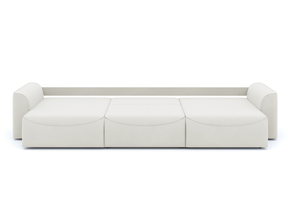 Диваны угловые в гостиную, Диван-кровать П-образный Рафаэль еврокнижка НПБ, велюр