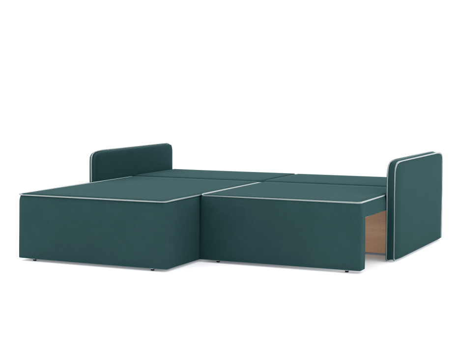 Диваны угловые в гостиную, Диван-кровать угловой еврокнижка Блюм, велюр