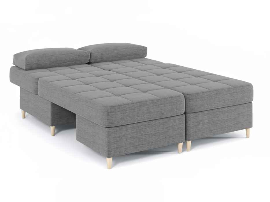 Диваны угловые в гостиную, Диван-кровать угловой Оливер 2 еврокнижка-трансформер, рогожка