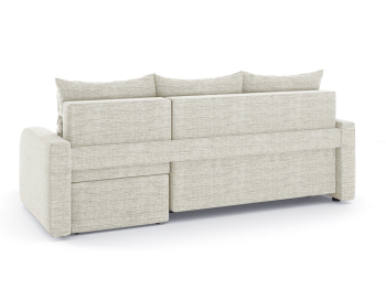 Диван-кровать угловой Мини Люкс трехсекционная еврокнижка, рогожка