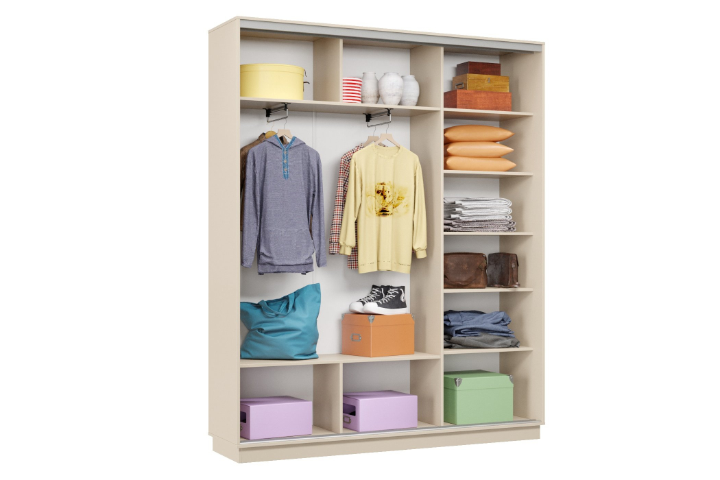 Шкафы-купе 3-х дверные, Шкаф-купе Премьер Лайт 23 (08;08;08) трехдверный