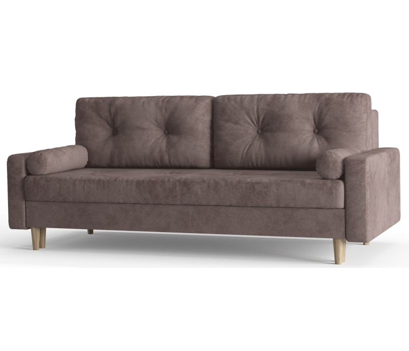 Диваны с ящиком для белья, Диван-кровать Belfast, независимый пружинный блок, велюр