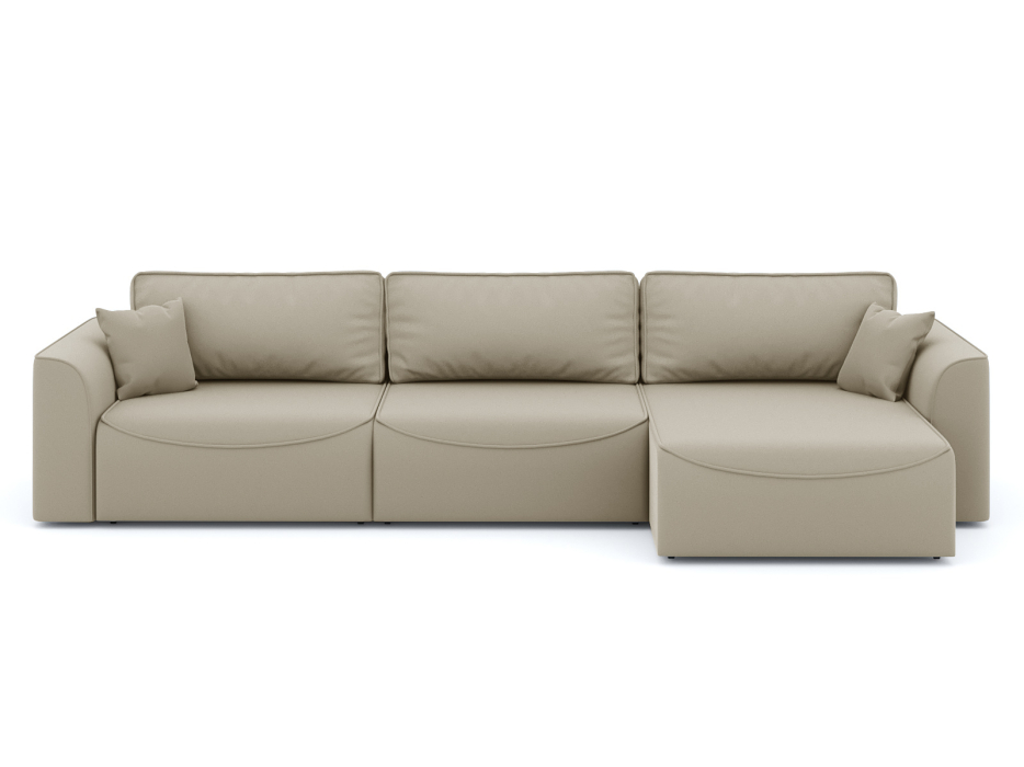 Диваны угловые в гостиную, Диван-кровать угловой Рафаэль 3 секции еврокнижка НПБ, велюр