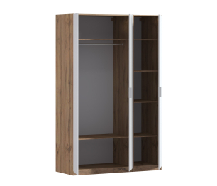 Шкаф трехдверный Макс 1500 мм, вариант №1 (ЛДСП, корпус дуб вотан)