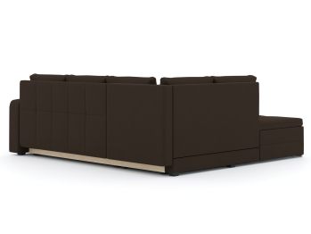 Диван-кровать угловой еврокнижка Бромен, рогожка
