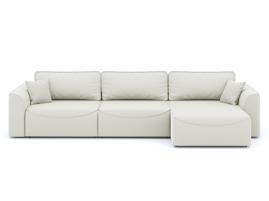 Диваны угловые в гостиную, Диван-кровать угловой Рафаэль 3 секции еврокнижка НПБ, велюр