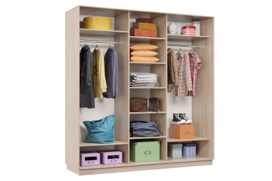 Шкаф-купе Премьер Лайт 42 (02;01;02) трехдверный