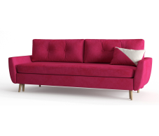 Диваны с ящиком для белья, Диван-кровать Норфолк, независимый пружинный блок, велюр