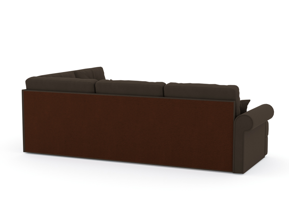 Диваны угловые в гостиную, Диван-кровать угловой Мирта дельфин, велюр