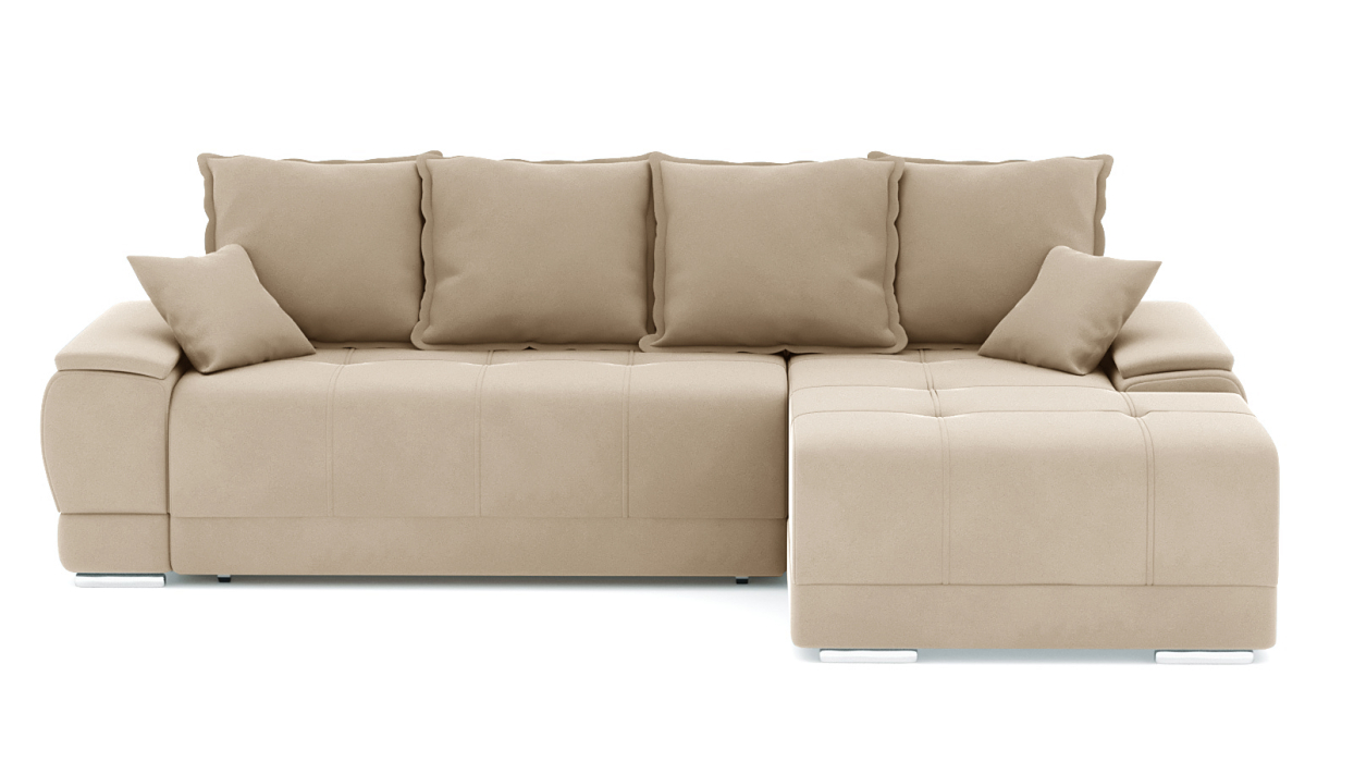 Диваны угловые в гостиную, Диван-кровать угловой Нордвикс Мини, велюр