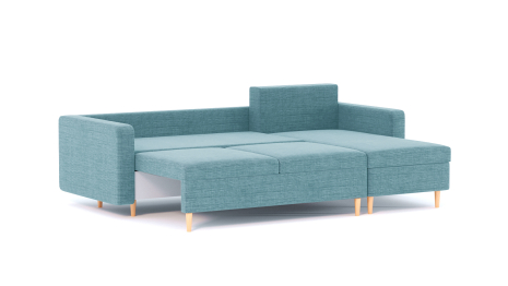 Диван-кровать угловой еврокнижка-пантограф Белфаст, рогожка