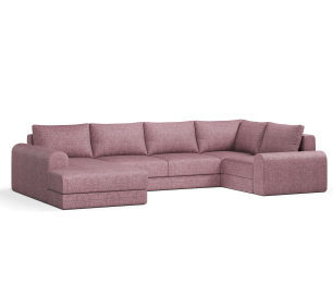 Угловой диван Модерно П-образный, рогожка