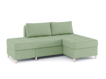 Диван-кровать угловой Оливер 2 еврокнижка-трансформер, велюр