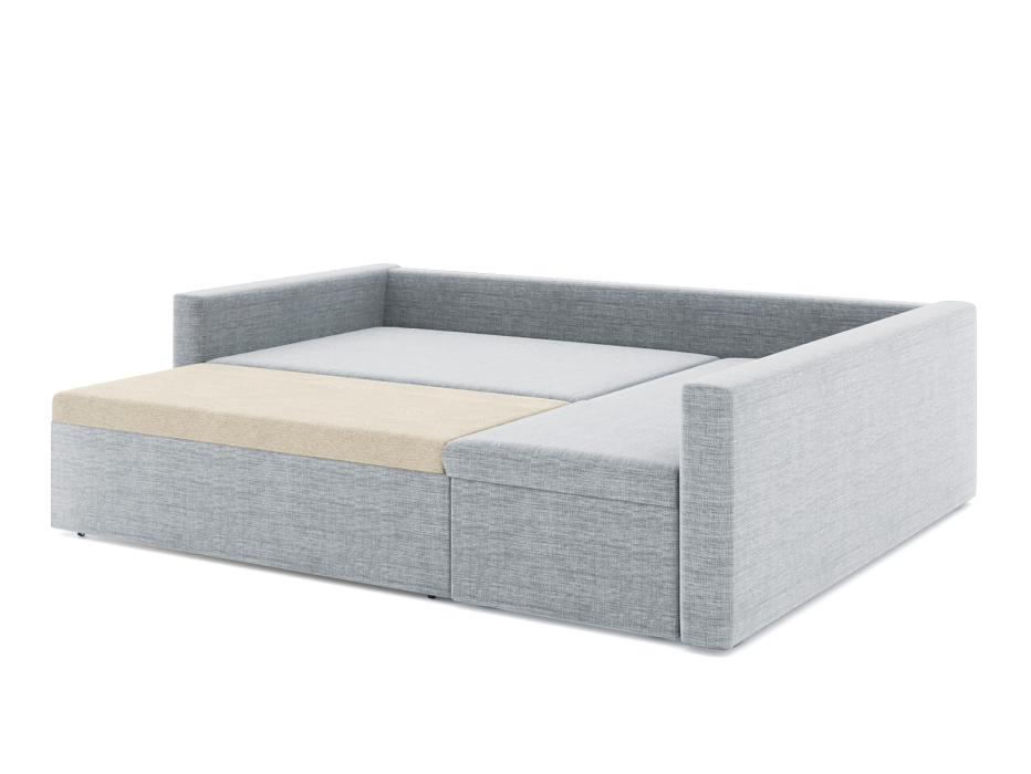 Диваны угловые в гостиную, Диван-кровать угловой Мансберг дельфин, рогожка Люкс