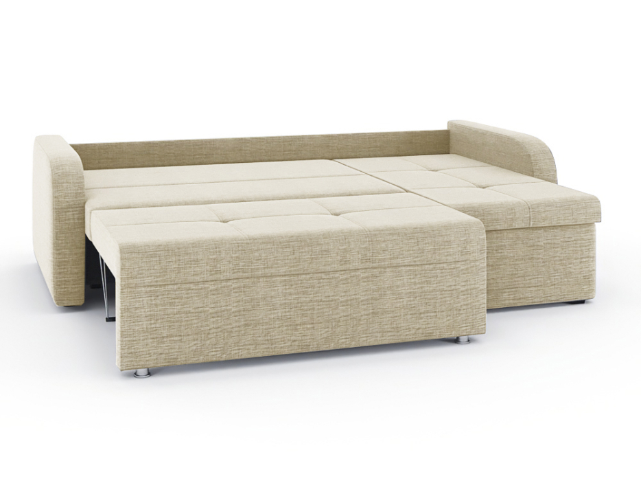 Диваны угловые в гостиную, Диван-кровать угловой Мини Люкс трехсекционная еврокнижка, рогожка Люкс