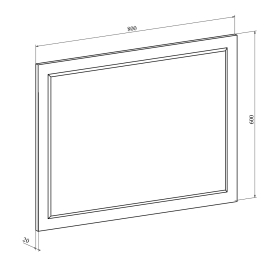 Зеркало Виктория ВИ-18 (800x600)