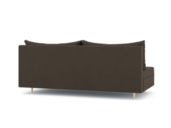 Диван-кровать еврокнижка Смайл без подлокотников, велюр