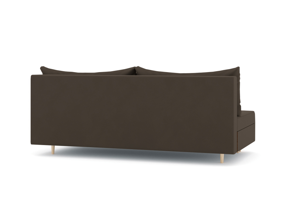 Диваны еврокнижки, Диван-кровать еврокнижка Смайл без подлокотников, велюр