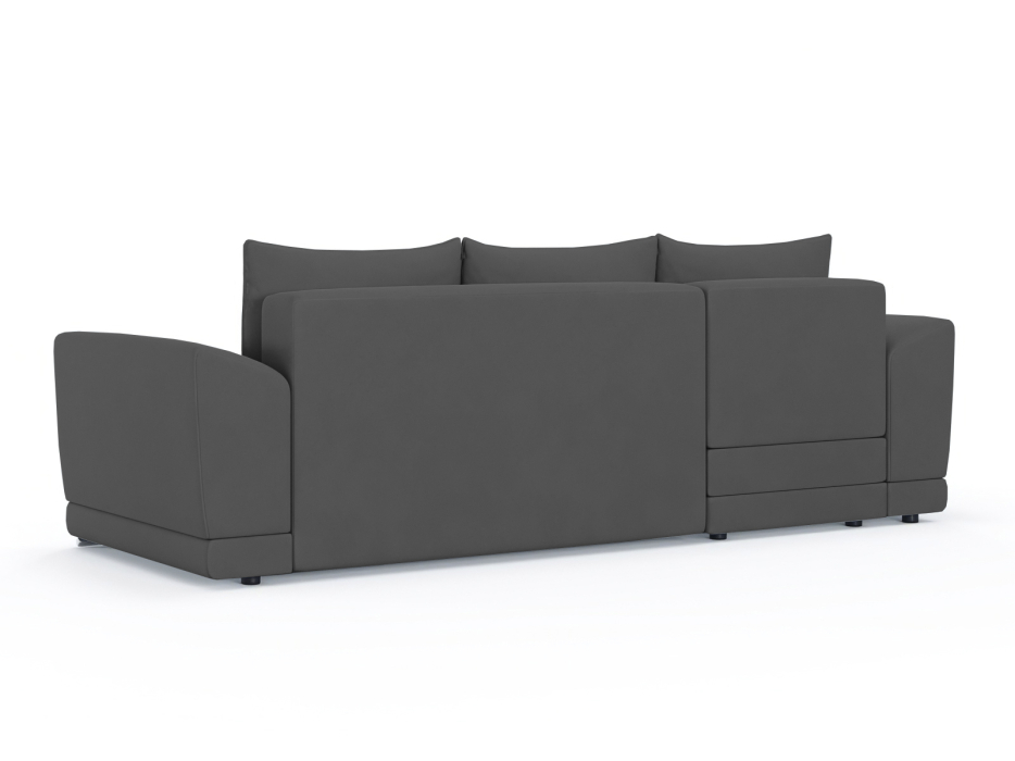 Диваны угловые в гостиную, Диван-кровать угловой Рентон еврокнижка, велюр