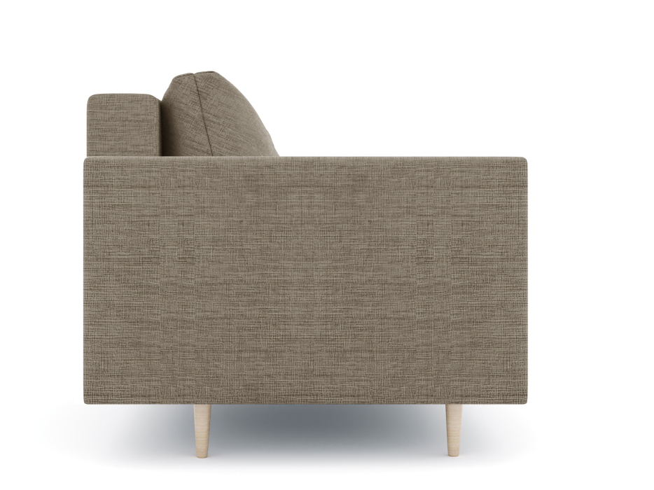 Диваны прямые кухонные, Диван прямой нераскладной Милли мини 2-х  местный с подлокотниками, рогожка Люкс