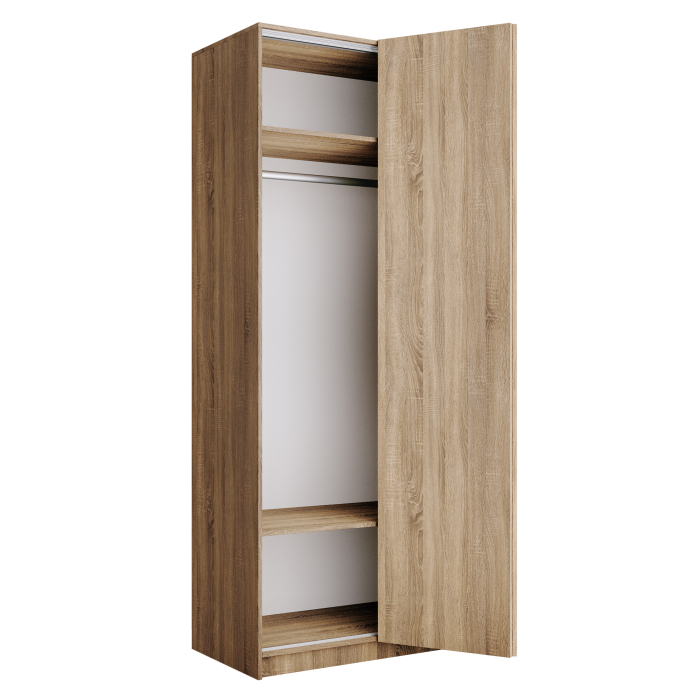 Шкафы распашные, Шкаф складной Е1 Локер ("Гармошка" с системой Push to Move/Правый)101х52,5х220 см