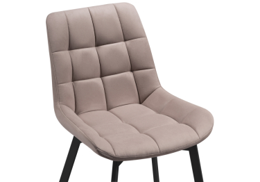 Стул Челси велюр (опоры черные)