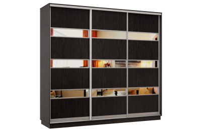 Шкаф-купе Премьер 56 (16;16;16) трёхдверный