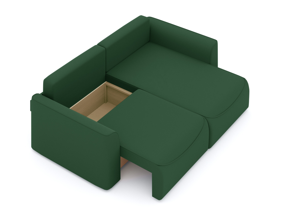 Мягкая мебель, Диван-кровать угловой Рафаэль еврокнижка НПБ, велюр