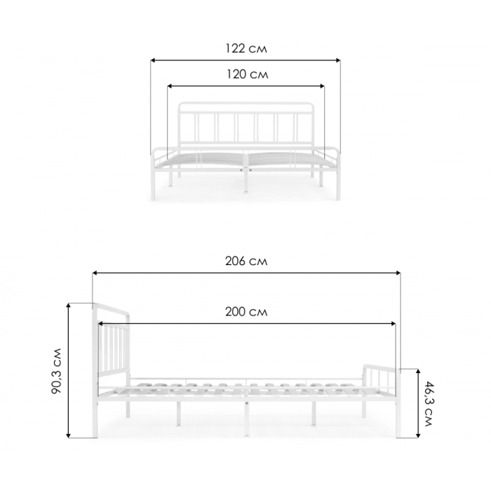 Кровати 120х200, Кровать Рейк 120х200