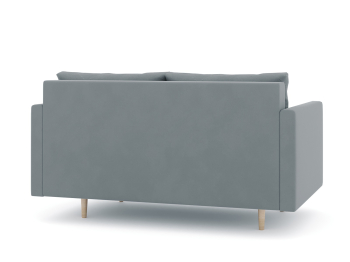 Диван прямой нераскладной Милли мини 2-х  местный с подлокотниками, велюр