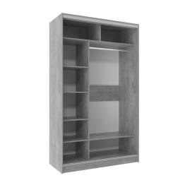 Шкаф-купе 2-дв  Домашний 1350 зеркало/лдсп  (в2295*ш1350*г595)