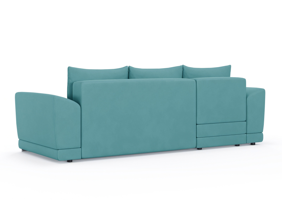 Диваны угловые в гостиную, Диван-кровать угловой Рентон еврокнижка, велюр