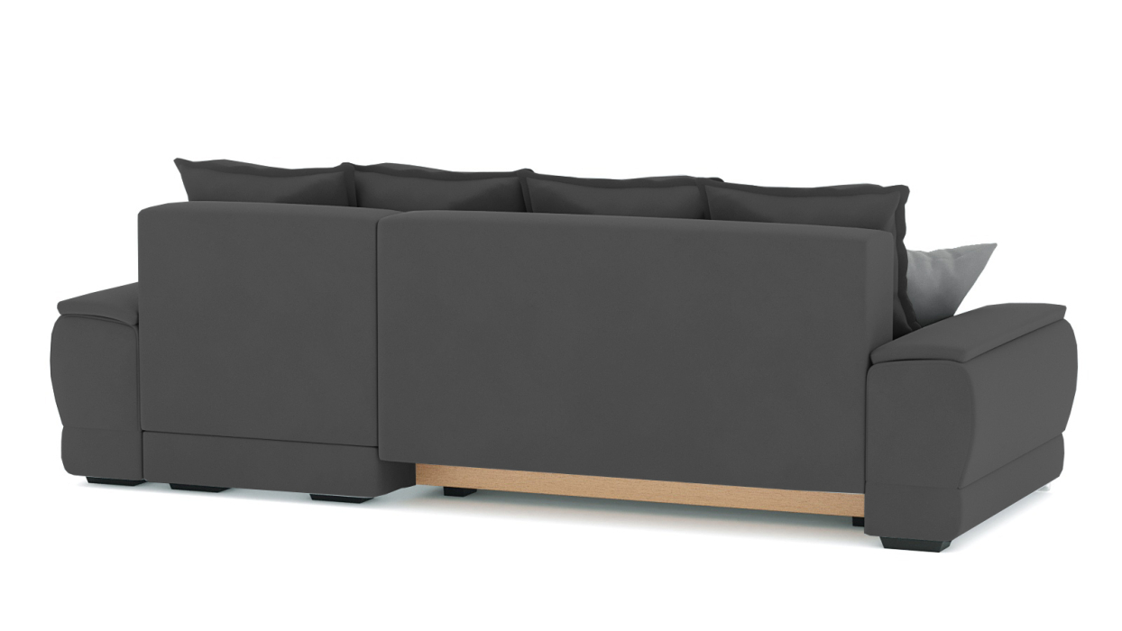 Диваны угловые в гостиную, Диван-кровать угловой Нордвикс Мини, велюр